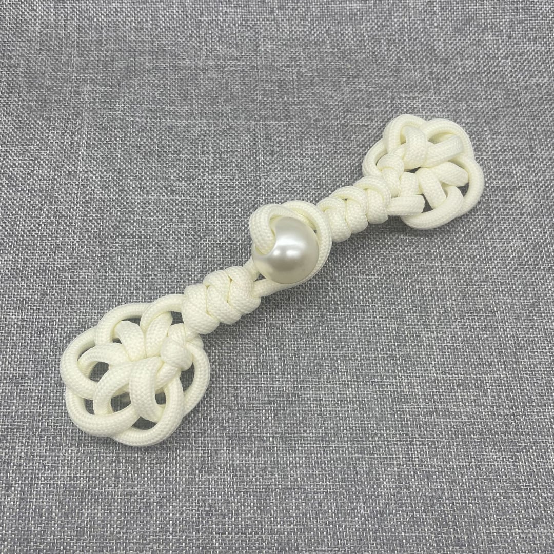 Pearl Chinese Knot Horn Toggle Buttons With Braided Cotton Cord