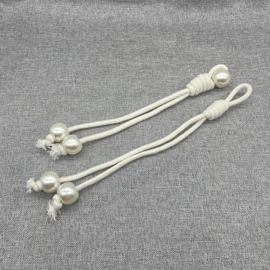 Pearl Resin Horn Toggle Buttons with Cotton Cord for Wool Coat