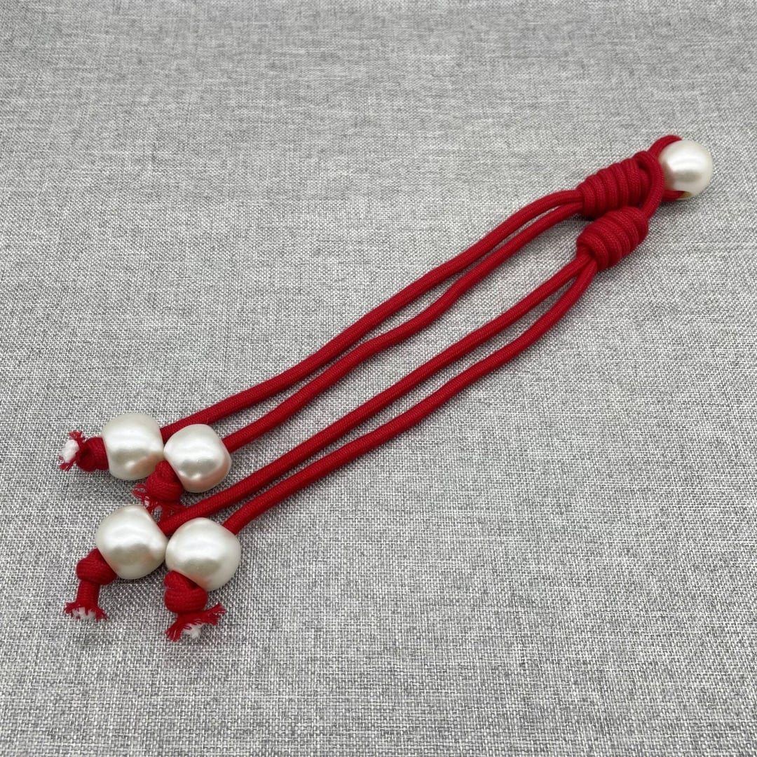 Pearl Resin Horn Toggle Buttons with Cotton Cord for Wool Coat
