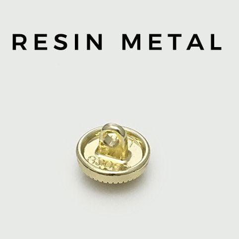 Pearl Thin Edge Round Resin Metal Buttons