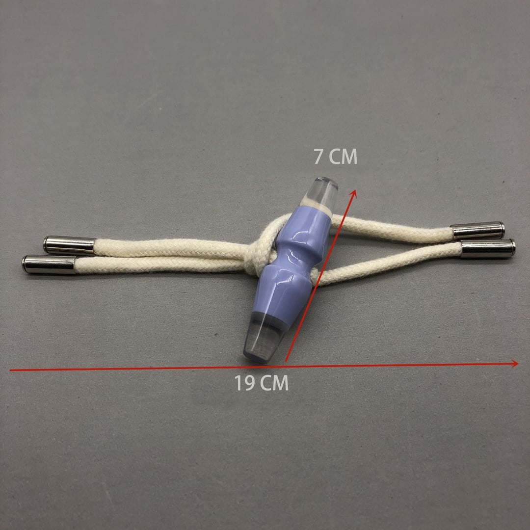 Resin Horn Toggle Buttons with Alloy End & Cotton Cord for Wool Apparel