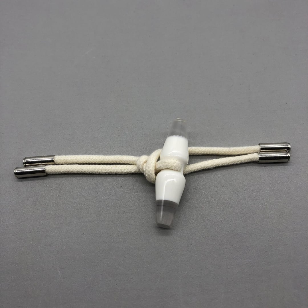 Resin Horn Toggle Buttons with Alloy End & Cotton Cord for Wool Apparel
