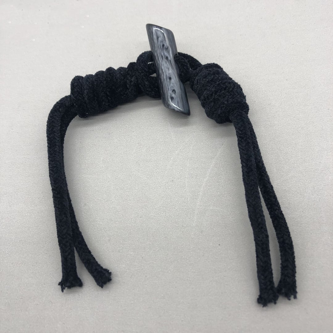 Resin Horn Toggle Buttons with Cotton Cord for Wool Coat Sweater