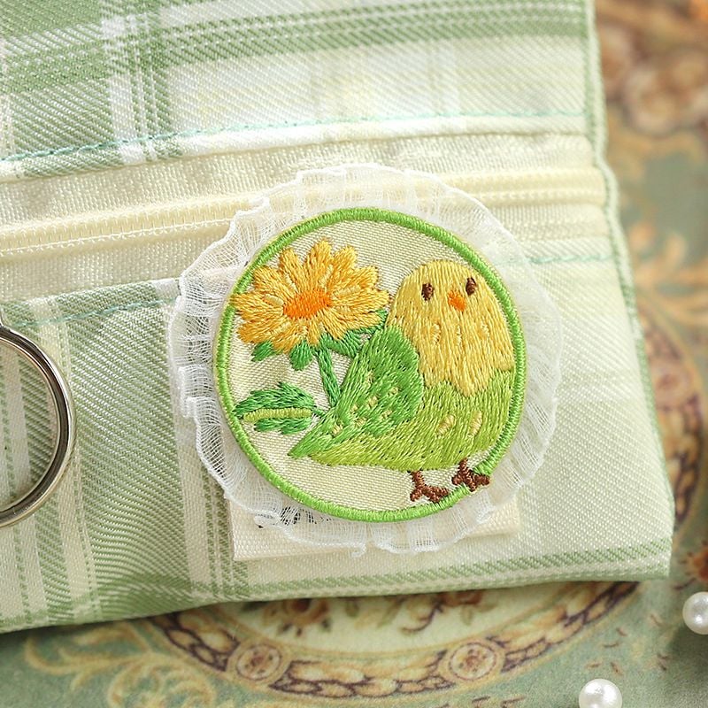 Self adhesive Floral Animal Lace Embroidered Patches for Bag and Clothing Decoration