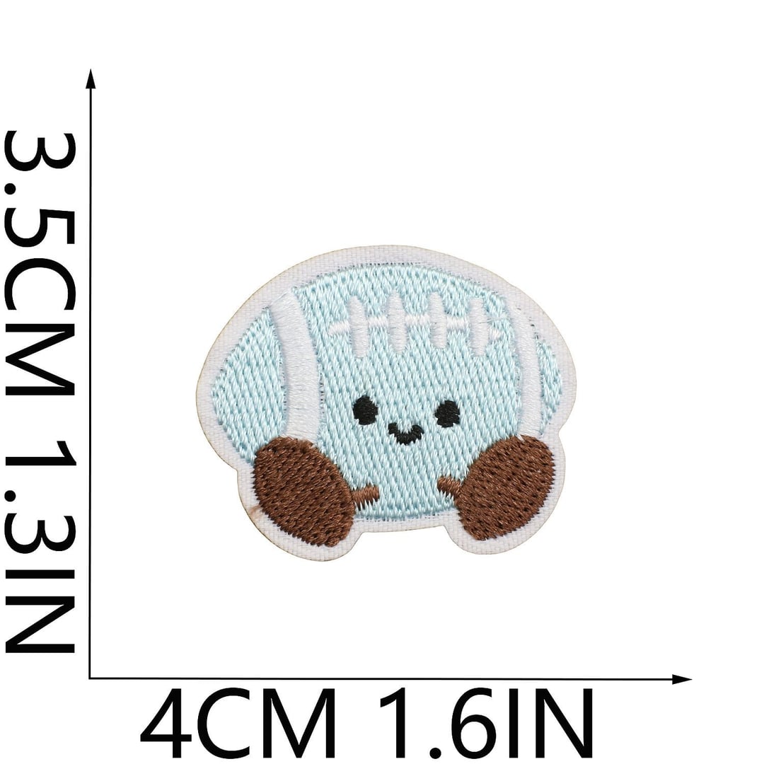 Sports Ball Racket Embroidery Iron On Patches for Kids Clothes Decor