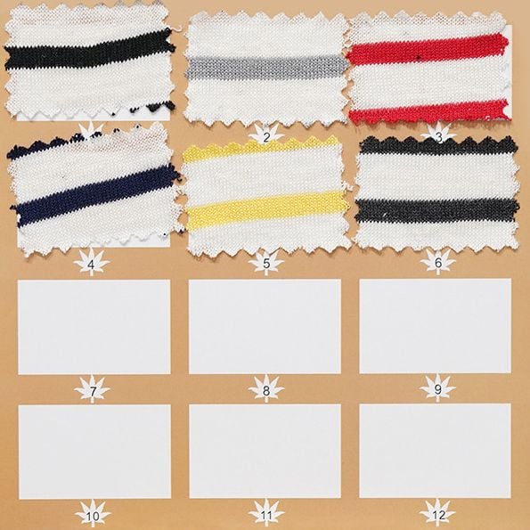 Striped Dyed Knitted Natural Linen Cotton Fabric