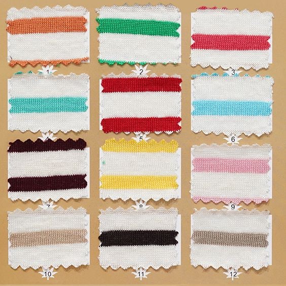 Striped Dyed Knitted Natural Linen Cotton Fabric For Spring Summer