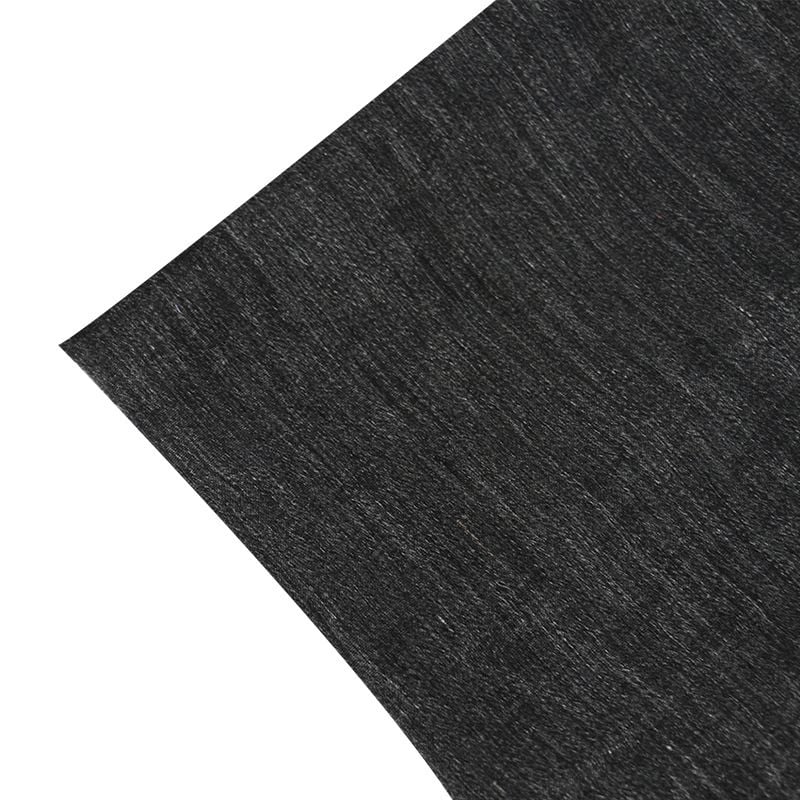 Summer Woven Linen Jacquard Breathable Black Fabric for Women's Dress