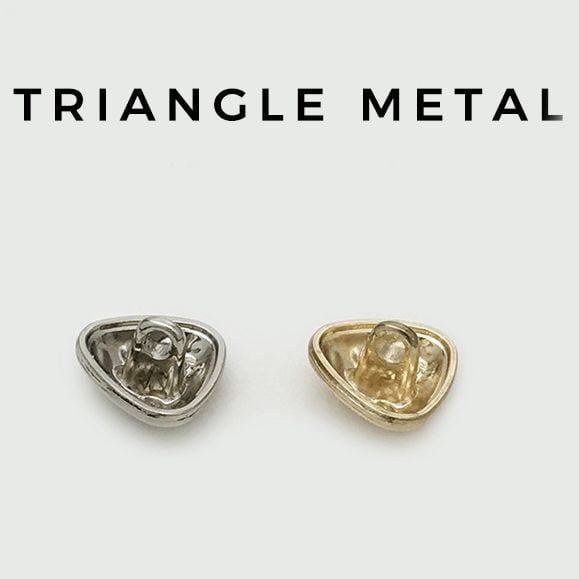 Triangular Concave Convex Special-shaped Metal Buttons