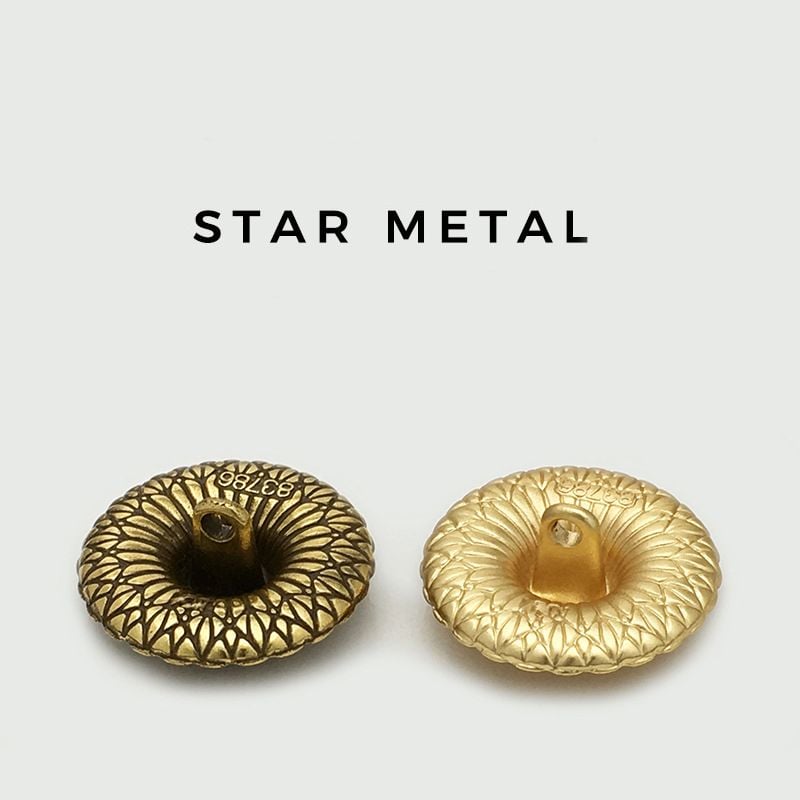 Unique Pentagram Round Metal Buttons