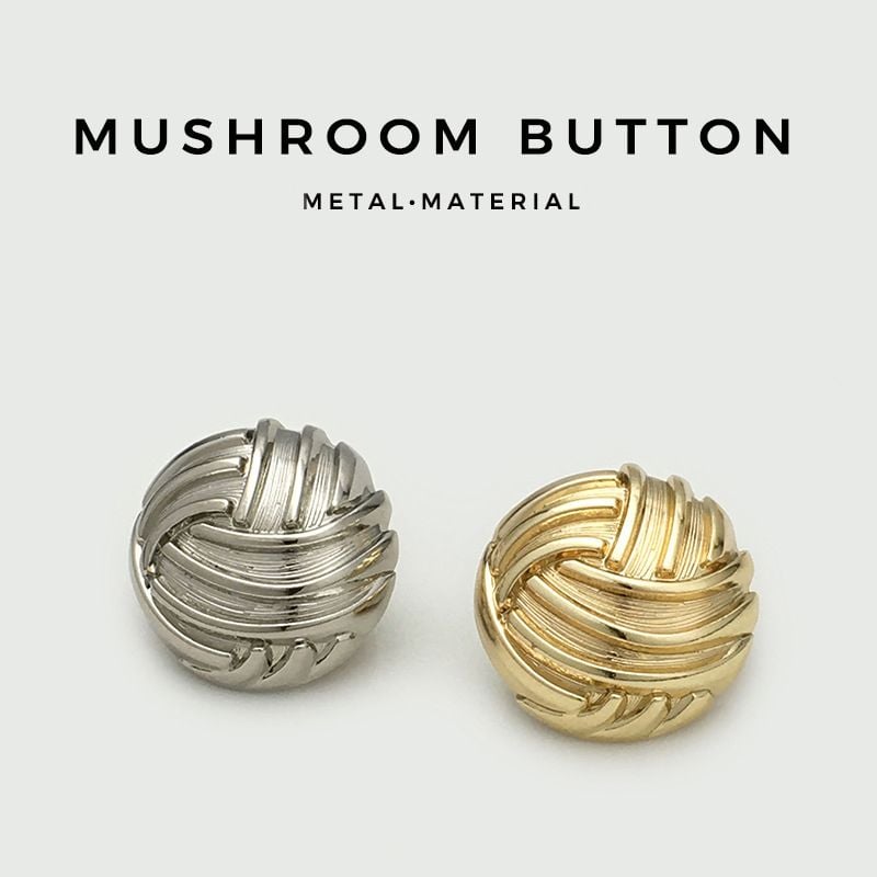 Vintage Hemispherical Threaded Metal Buttons
