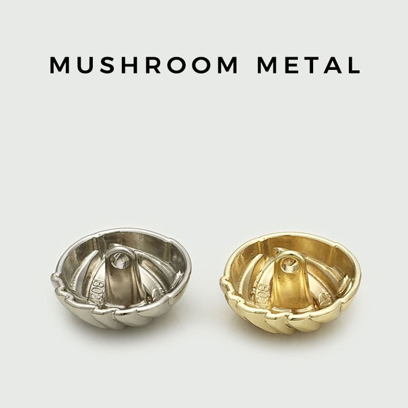 Vintage Hemispherical Threaded Metal Buttons