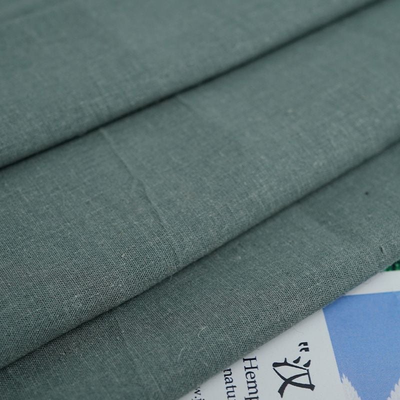 Woven Hemp Tencel Plain Fabric for women shirts pants spring summer