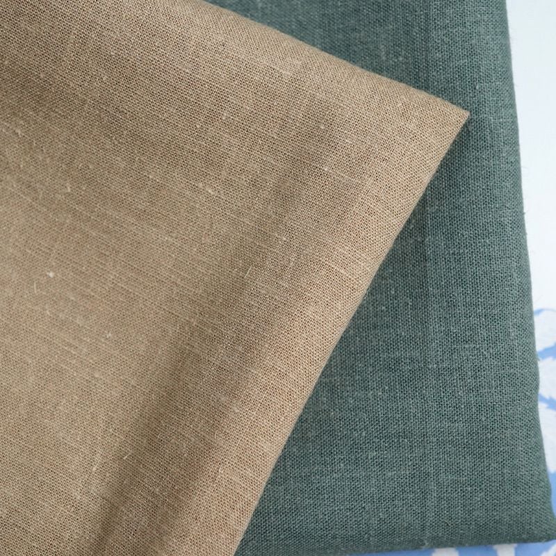 Woven Hemp Tencel Plain Fabric for women shirts pants spring summer