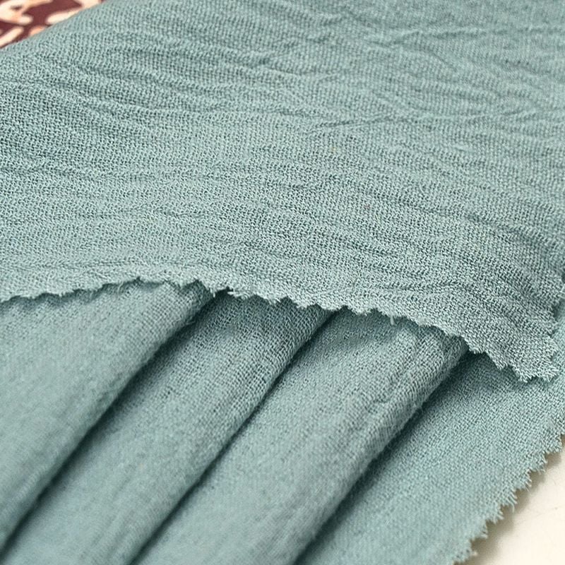 Woven Linen Ribbed Sand Washed Fabric For Dresses Shirts