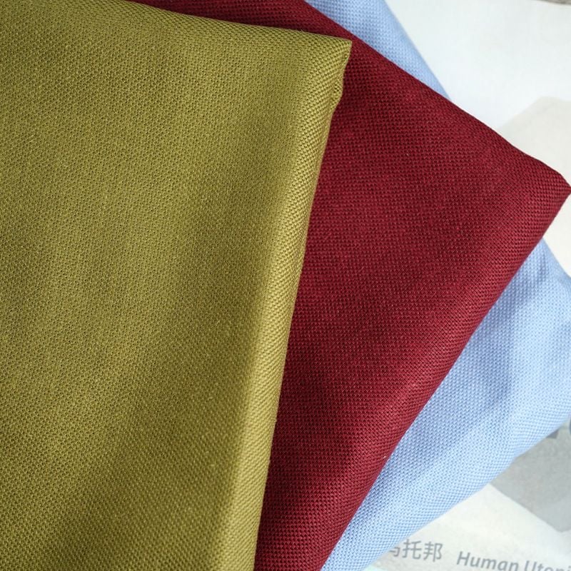 Woven Plain Linen Viscose Fabric for Women's Long‑Sleeve Shirts & Dresses