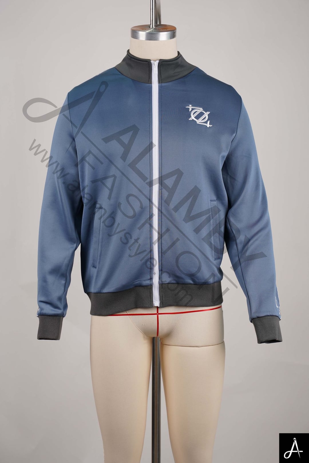 Navy Full-Zip Track Jacket
