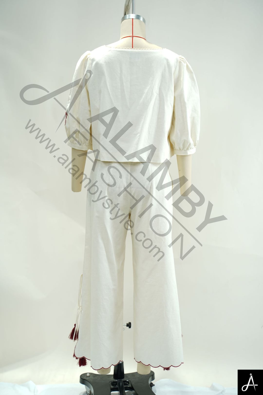 Embroidered Loungewear Two-Piece Set