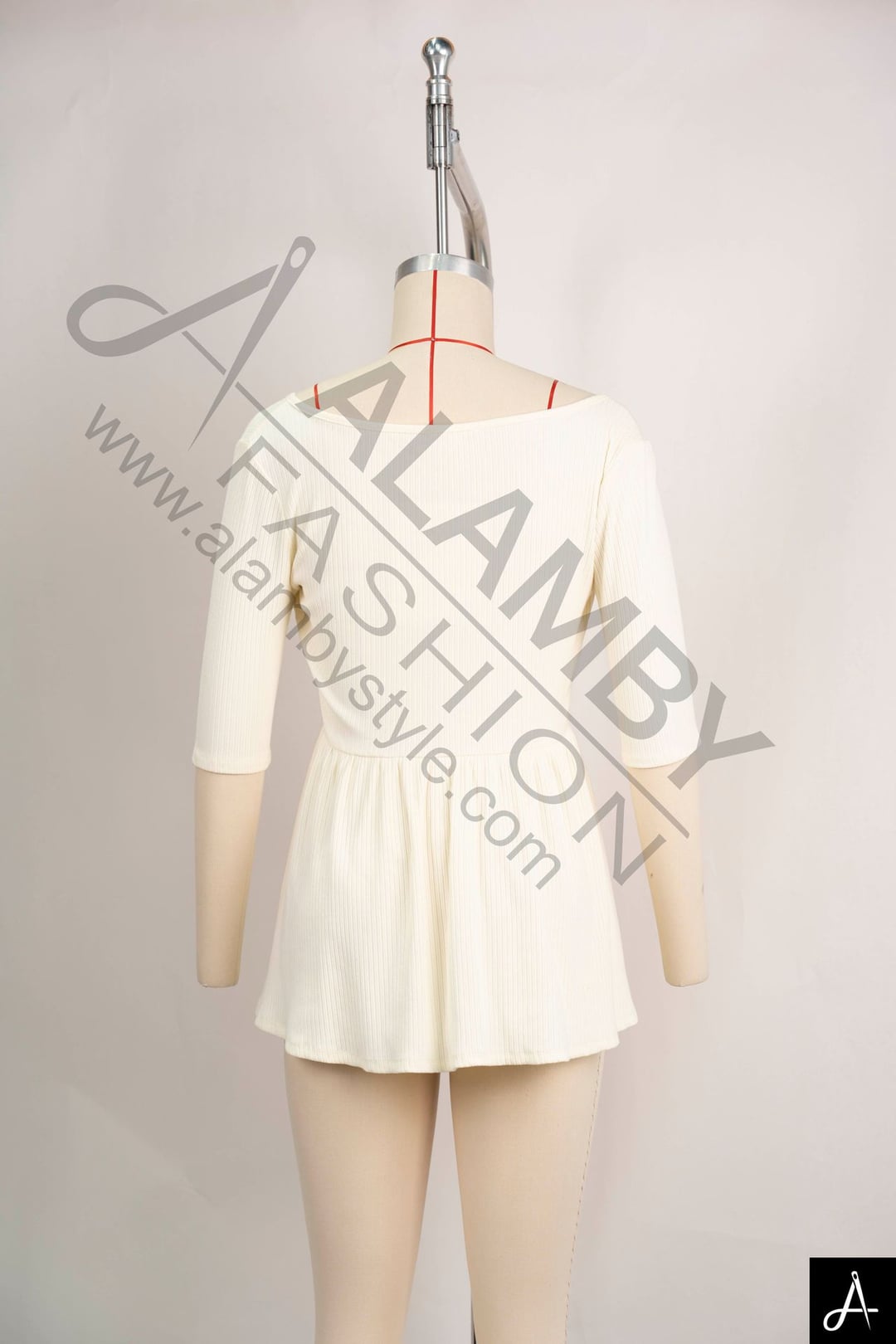 Women's V‑Neck Short Sleeve Flared Dress