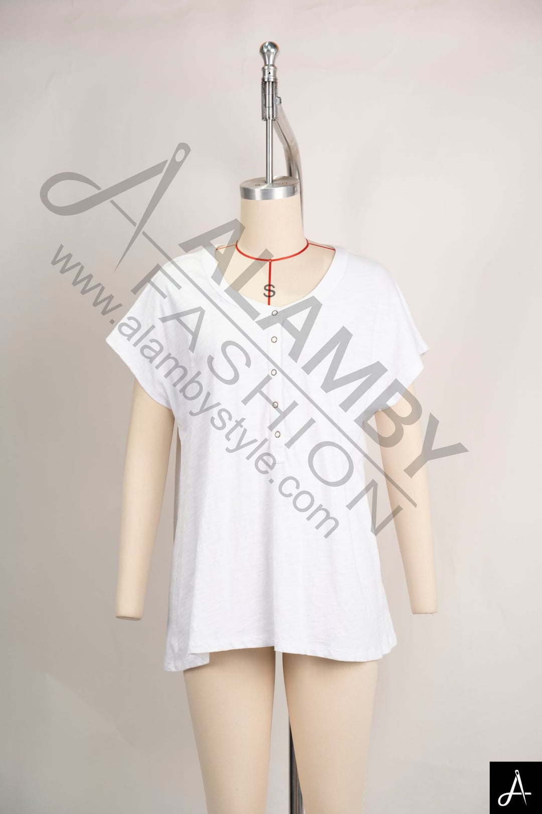 Women's V‑Neck Short Sleeve Loose Mini Dress