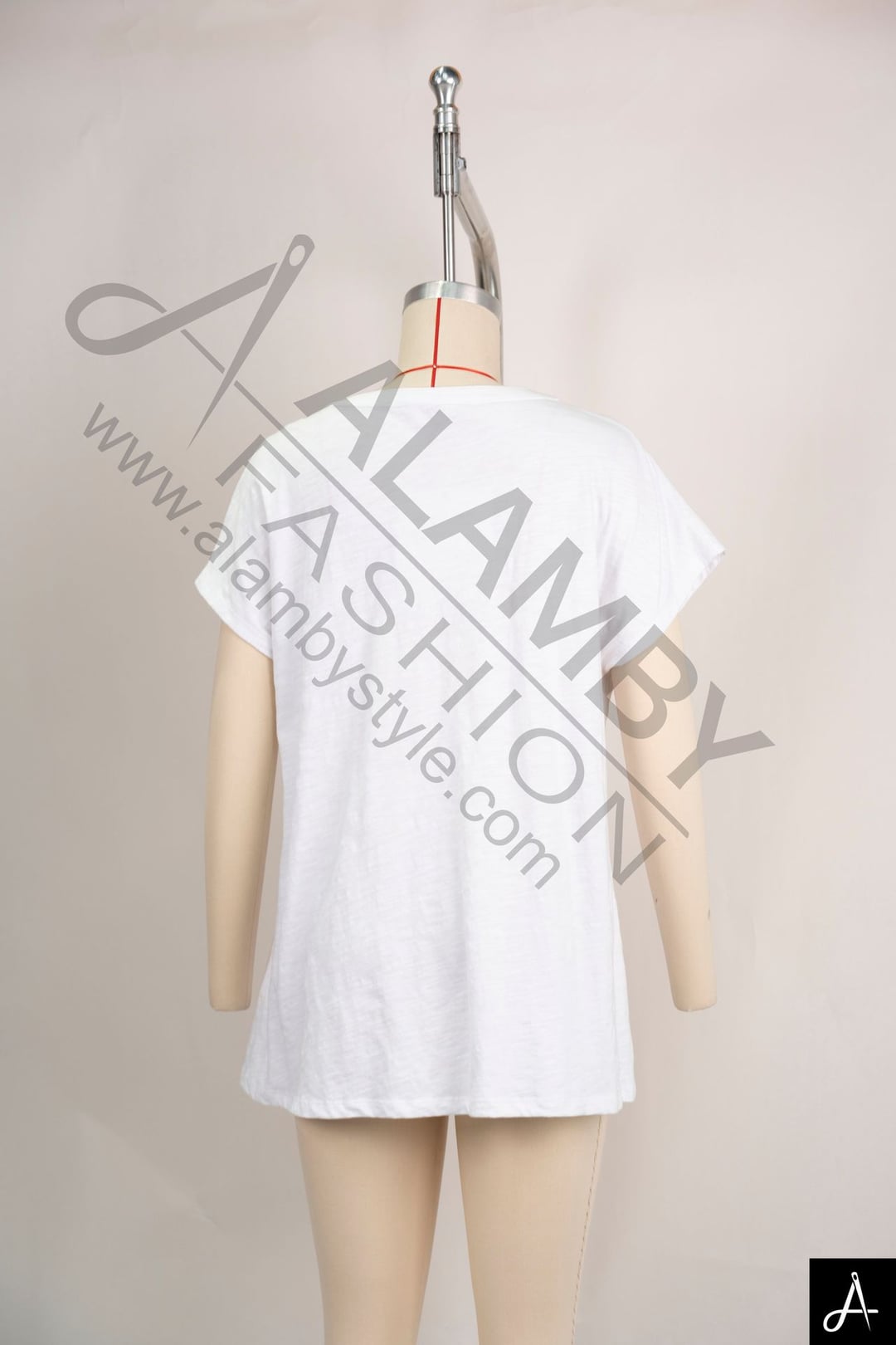 Women's V‑Neck Short Sleeve Loose Mini Dress