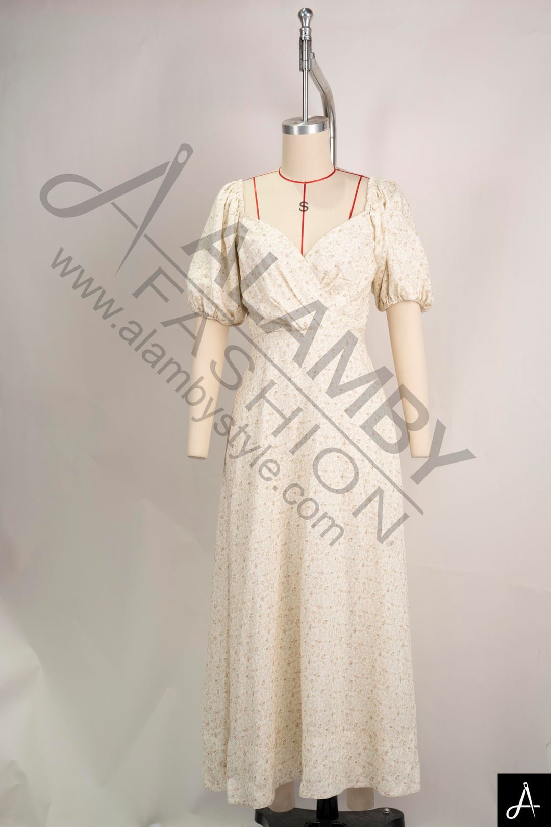 Women's Square Neck Long Sleeve Maxi Dress