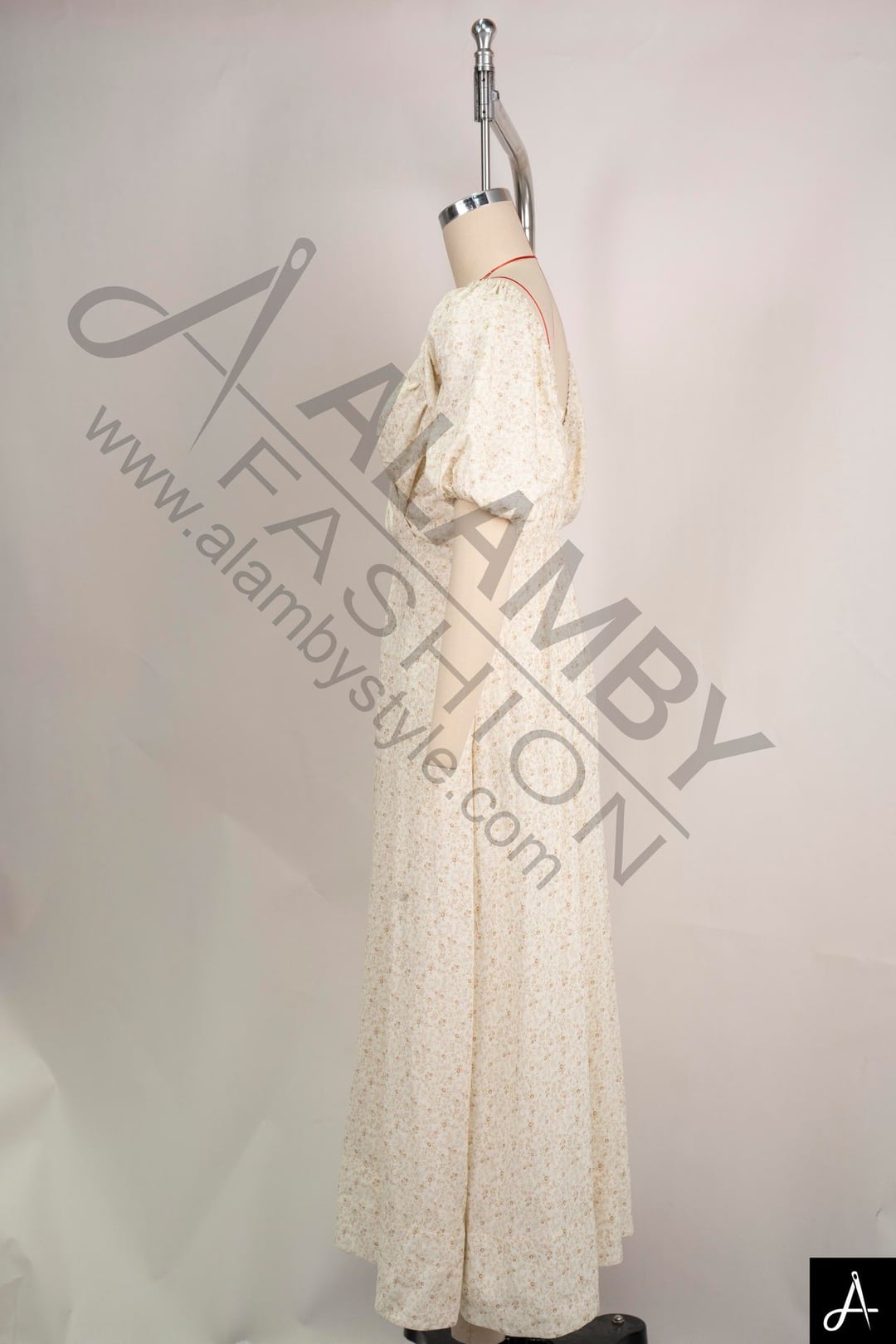 Women's Square Neck Long Sleeve Maxi Dress