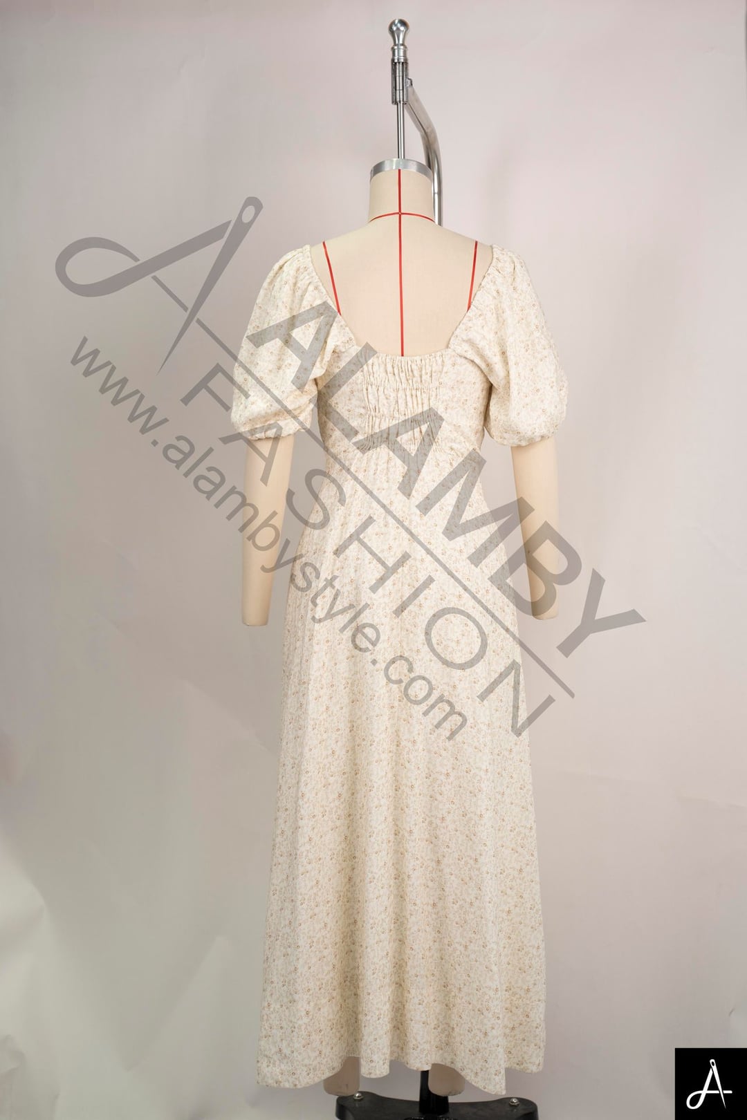 Women's Square Neck Long Sleeve Maxi Dress