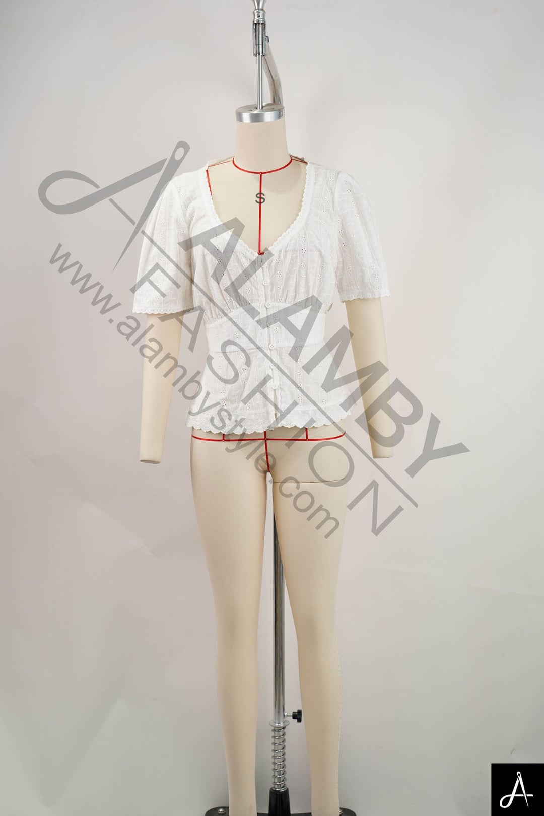Women's V‑Neck Short Sleeve Mini Dress